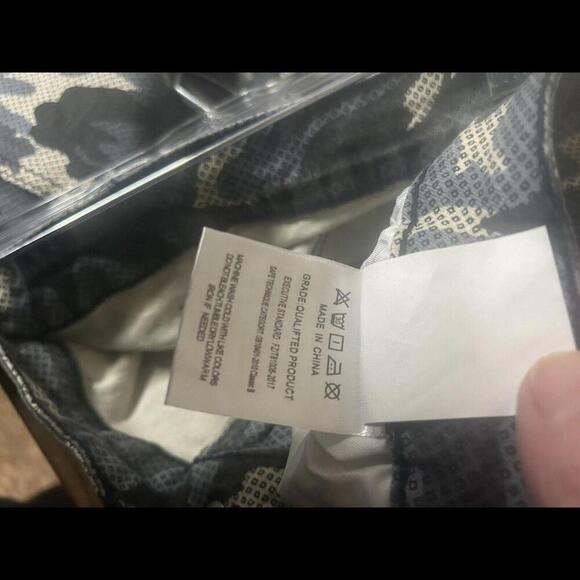 Camouflage Stretch Pants w Front Zipper Closure, Blue, Beige,Black ,Size 40 - Picture 8 of 8